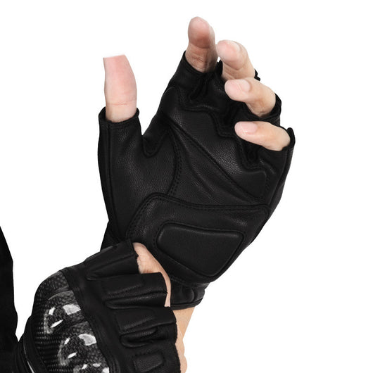 Guantes de Carreras Vintage Rider en Cuero de Oveja y Fibra de Carbono - Image 3