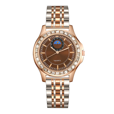 Reloj de Acero Inoxidable con Strass para Mujer - Temperamento Elegante - Image 6