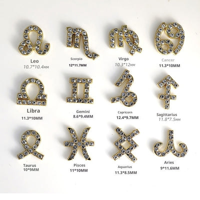 Accesorios de Uñas Astrológicos con Diamantes Incrustados - Image 14