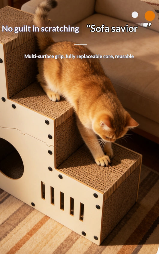 Rascador Ondulado Multifuncional para Gatos - Image 10