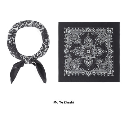Pañuelo de Seda Estampado Duplex Cuadrado - Image 10