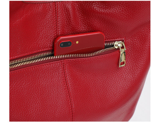 Bolso de Cuero Genuino Estilo Western - Gran Capacidad y Diseño Versátil - Image 10