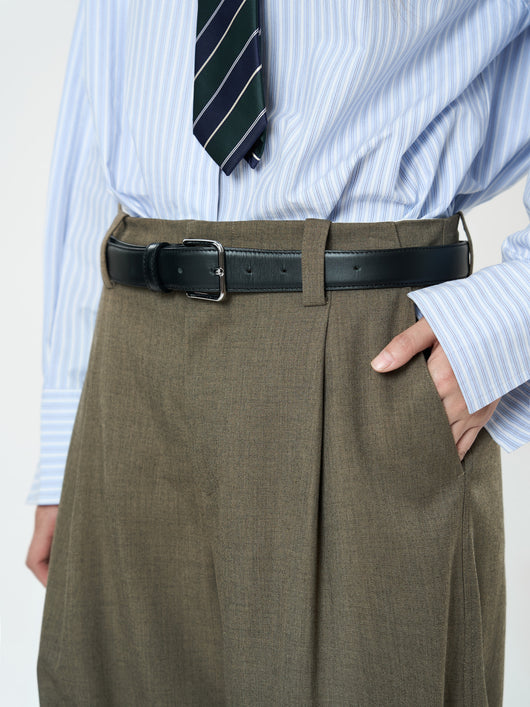 Pantalones Casuales Rectos con Corte Vertical y Acabado Liso - Image 19