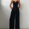 Pantalón Jumpsuit con Tirantes Cintura Recta