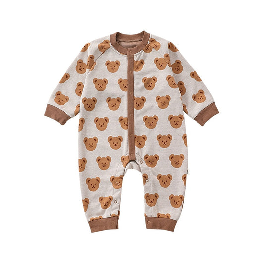 Mameluco Tejido de Otoño para Bebé con Diseño de Osito - Image 5