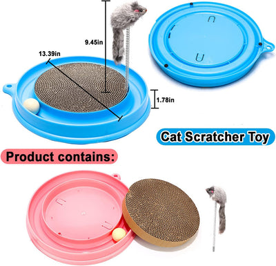 Rascador Interactivo para Gatos con Juguete de Pelota - Pad de Entrenamiento y Ejercicio - Image 6