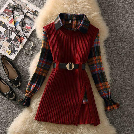 Conjunto Dos Piezas: Suéter con Cuello Polo para Mujer - Image 36