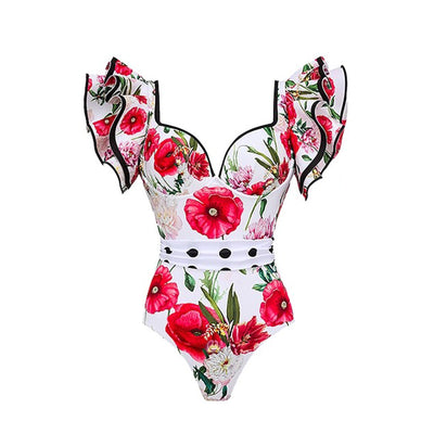 Traje de Baño Enterizo Estampado para Mujer - Diseño Moderno y Versátil - Image 12