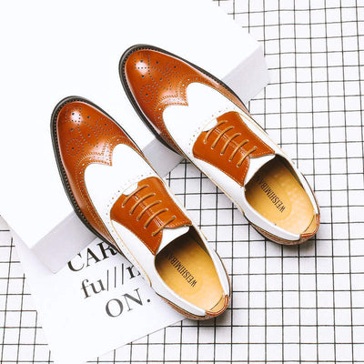 Zapatos de Vestir Ejecutivos British Tallados para Hombre - Image 7