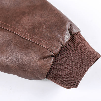 Chaqueta de Cuero PU Lavable para Hombre con Forro Removible - Image 20