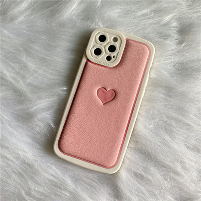 Funda para Celular de Cuero Sintético con Relieve Love - Image 13