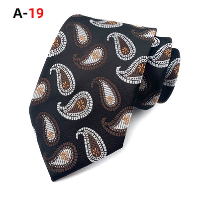 Corbata Jacquard Paisley Europeo Americana para Hombre - Image 17