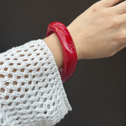 Pulsera Geométrica Roja Minimalista Estilo Europeo - Image 12