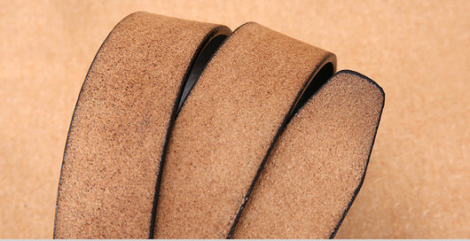 Cinturón de Cuero Genuino para Hombre con Hebilla Pin Retro Clásico - Image 14