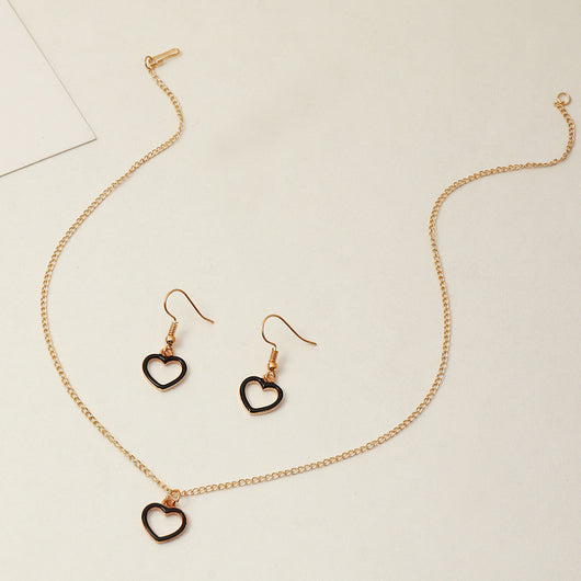 Conjunto de Aretes y Collar con Estrella de Cinco Puntas y Piña - Diseño Moderno - Image 9