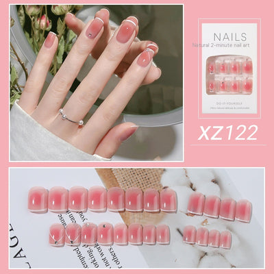 Uñas Postizas Diseño Tulipán Pintadas a Mano - Image 30