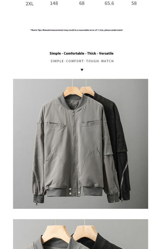 Chaqueta Beisbolera Retro Americana de Poliuretano Premium - Image 10