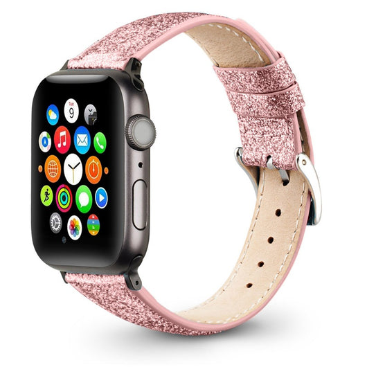 Correa de Cuero Brillante Compatible con Apple Watch - Image 5