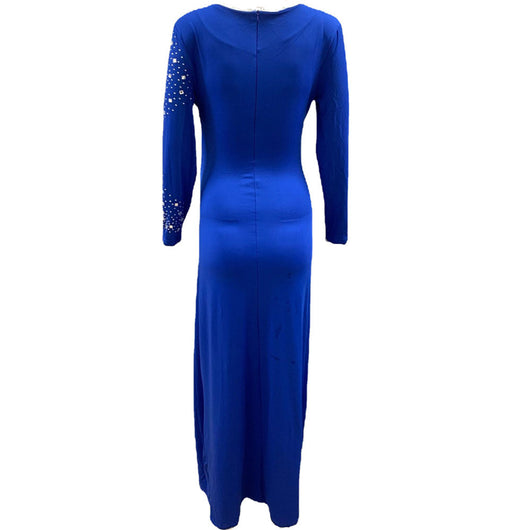 Vestido Premamá Elegante con Strass y Manga Larga - Image 7