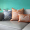 Funda de Almohada Jacquard Pintura China Azul Gris