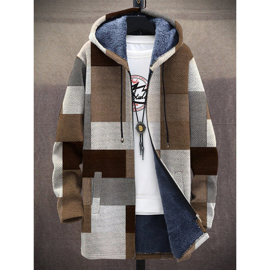 Abrigo Largo Casual con Capucha para Hombre - Invierno Elegante - Image 2