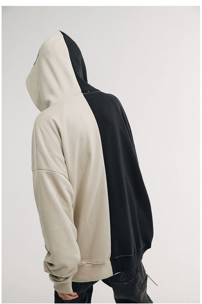 Cardigan Sudadera con Cierre Estampado Emocional para Hombre - Image 9