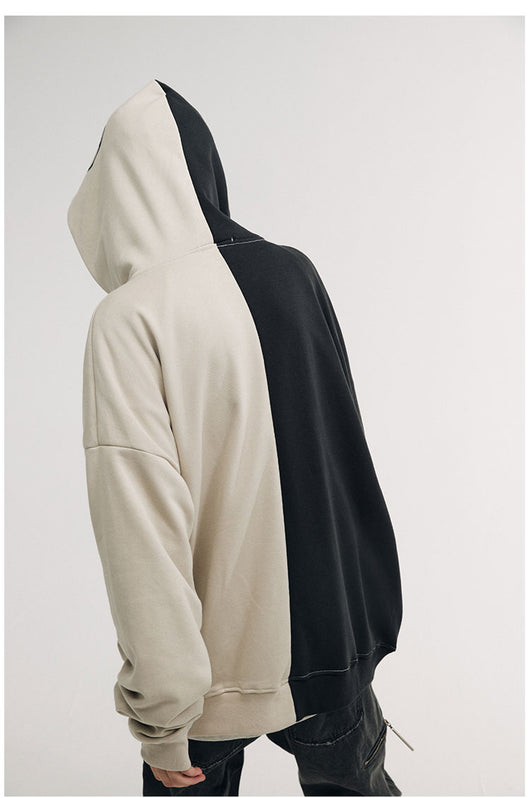 Cardigan Sudadera con Cierre Estampado Emocional para Hombre - Image 9