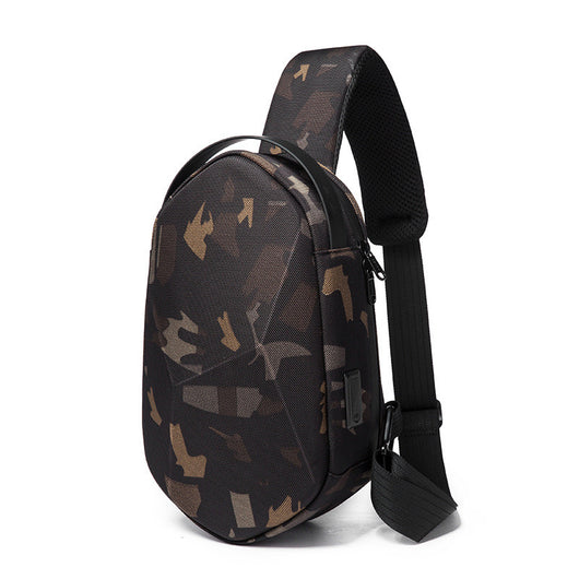 Mochila de Carga Dura con Diseño Geométrico para Hombre - Image 2