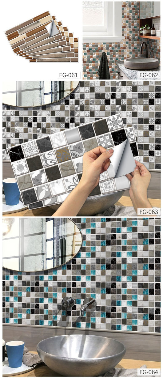 Adhesivos de Pared Retro Europeos Resistentes al Agua y Grasa para Cocina - Image 11