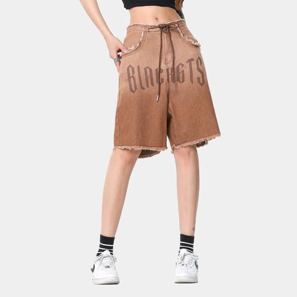 Shorts de Mezclilla Degradado Lavado para Hombre - Perfecto para Verano