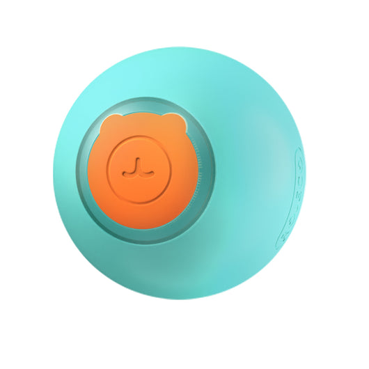 Teal and orange decompression ball with a bear-shaped design, featuring automatic obstacle avoidance and intelligent interaction. - Image 4