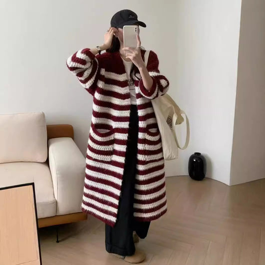 Suéter Cardigan Holgado y Cómodo para Mujer - Diseño Otoñal