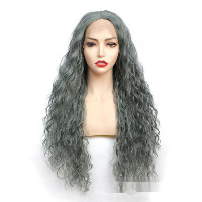 Peluca Capucha de Cabello Rizado Largo en Fibra Sintética - Image 5