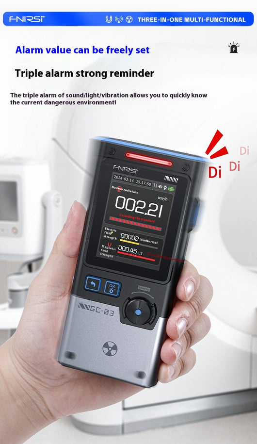 Detector de Radiación Nuclear con Alarma Geiger - Dosímetro Profesional - Image 12