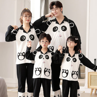 Pijamas Familiares de Algodón - Manga Larga Primavera Otoño - Image 6
