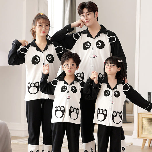 Pijamas Familiares de Algodón - Manga Larga Primavera Otoño - Image 6