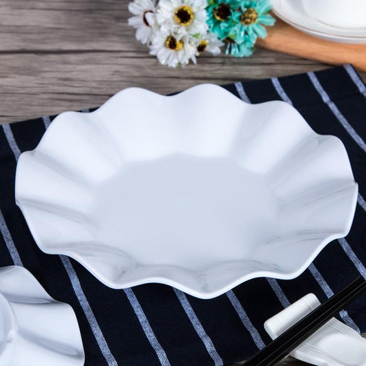 Platos de Melamina Colores Sólidos - Vajilla Plástica Resistente
