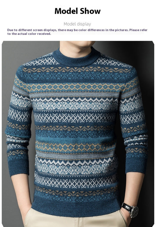 Suéter de Rayas Grueso para Hombre - Playera Base Térmica - Image 12
