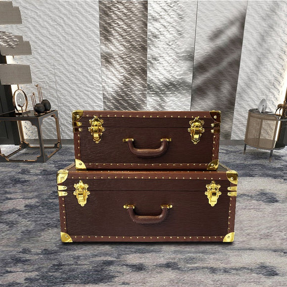 Caja de Almacenamiento Retro Portátil - Decoración Europea