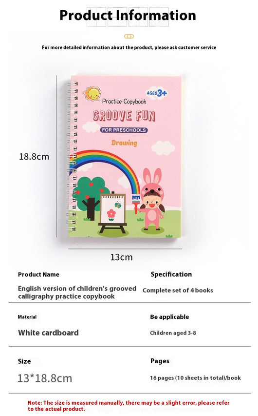 Cuaderno Groove Magic - Versión Completa en Inglés para Entrenamiento de Escritura Infantil - Image 10