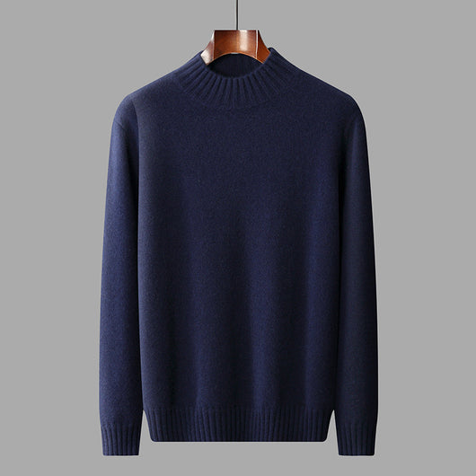 Suéter Cuello Alto Hombre Elegante Versátil Colores Sólidos - Image 7