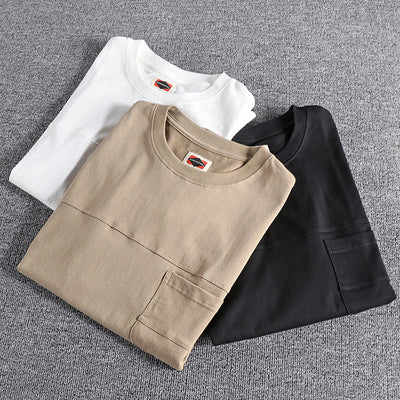 Camiseta de Algodón Vintage Holgada para Hombre - Image 10