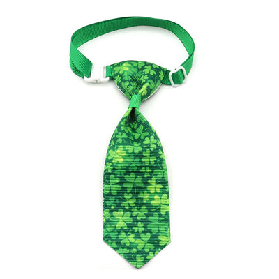Corbata para Mascotas con Moño de Trébol de Cuatro Hojas - Día de San Patricio - Image 5