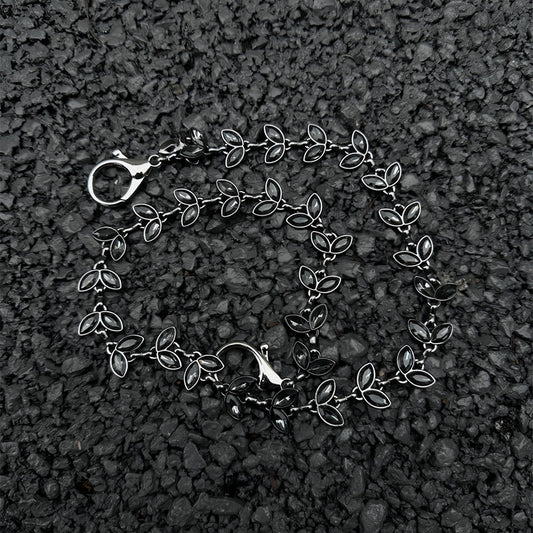 Cadena de Cintura Denim para Hombre con Dije de Plata Vine Negra