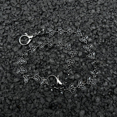 Cadena de Cintura Denim para Hombre con Dije de Plata Vine Negra