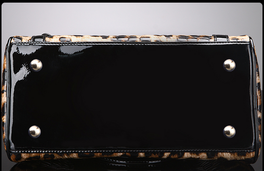 Bolso de Cuero Estampado Leopardo - Capacidad Grande, Versátil y Elegante - Image 7