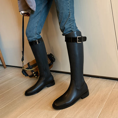 Botas Retro de Caballero con Punta Redonda para Mujer - Image 13