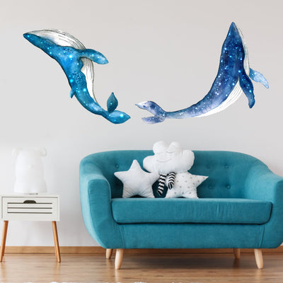 Adhesivo Ballena Estrellada para Cuarto Infantil - Decoración Mural Temática Marina - Image 5