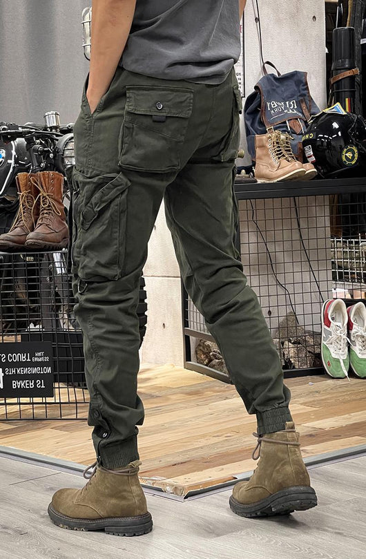 Pantalones Tácticos Casual de Pierna Recta para Hombre con Puños Ajustables - Image 20
