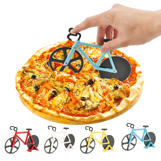 Cortador de Pizza en Forma de Bicicleta - Rueda Acero Inoxidable